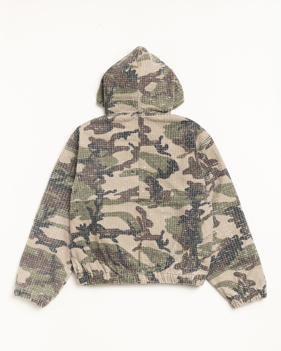 pracovní bunda camo canvas needlepunch v lesním kamufláži