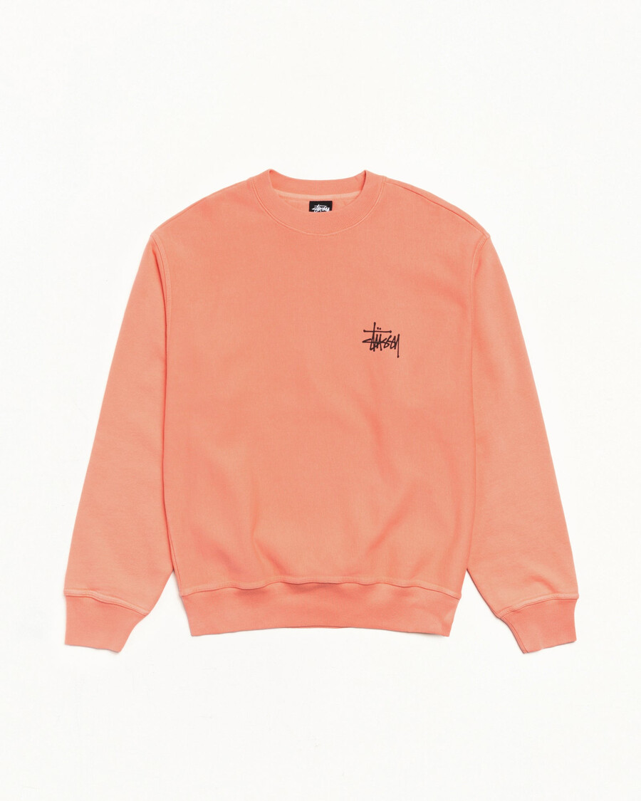 základní pigmentově barvené kalhoty stüssy crew