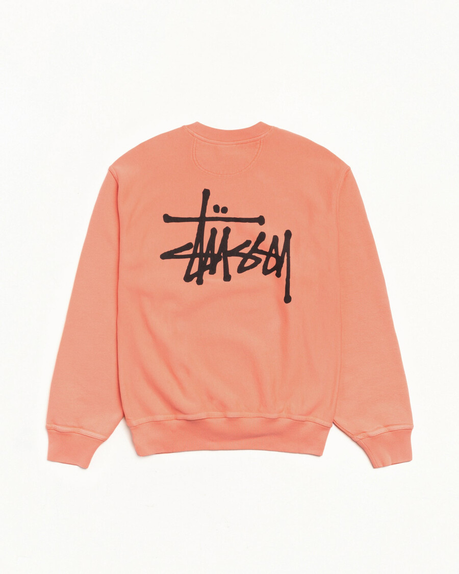 základní pigmentově barvené kalhoty stüssy crew
