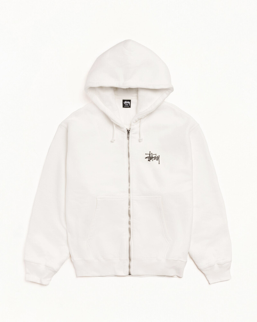 základní mikina stüssy zip s pigmentovaným vzorem