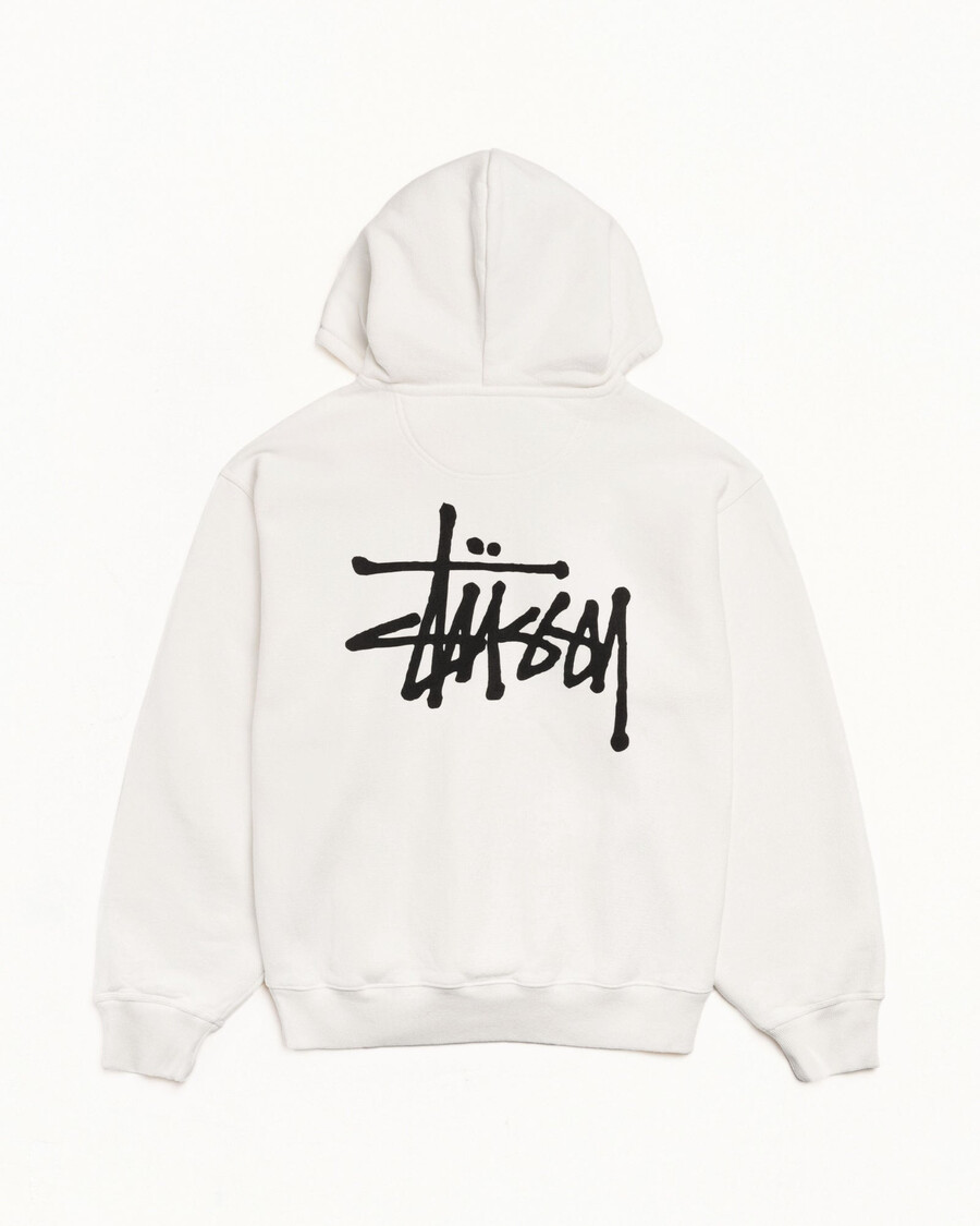 základní mikina stüssy zip s pigmentovaným vzorem