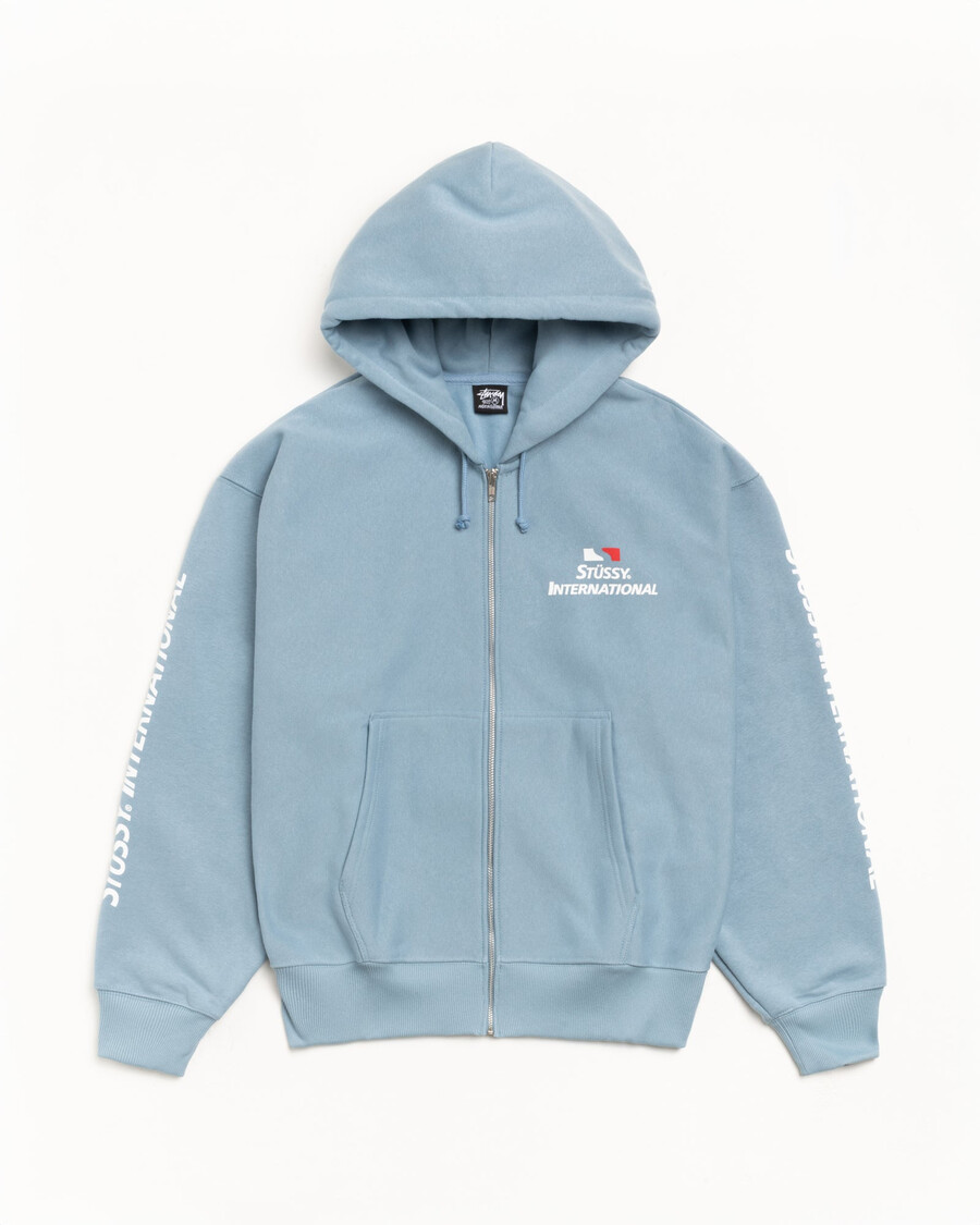 mikina s kapucí stüssy international zip