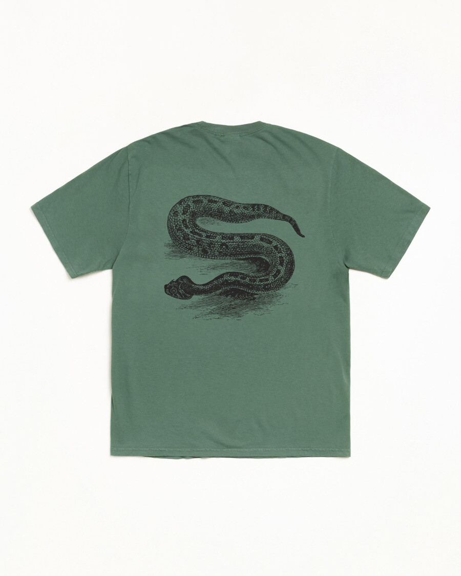 barvené pigmentové tričko serpent tee
